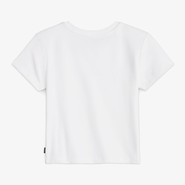  Converse Kadın Slim Fit Baskılı Beyaz T-Shirt