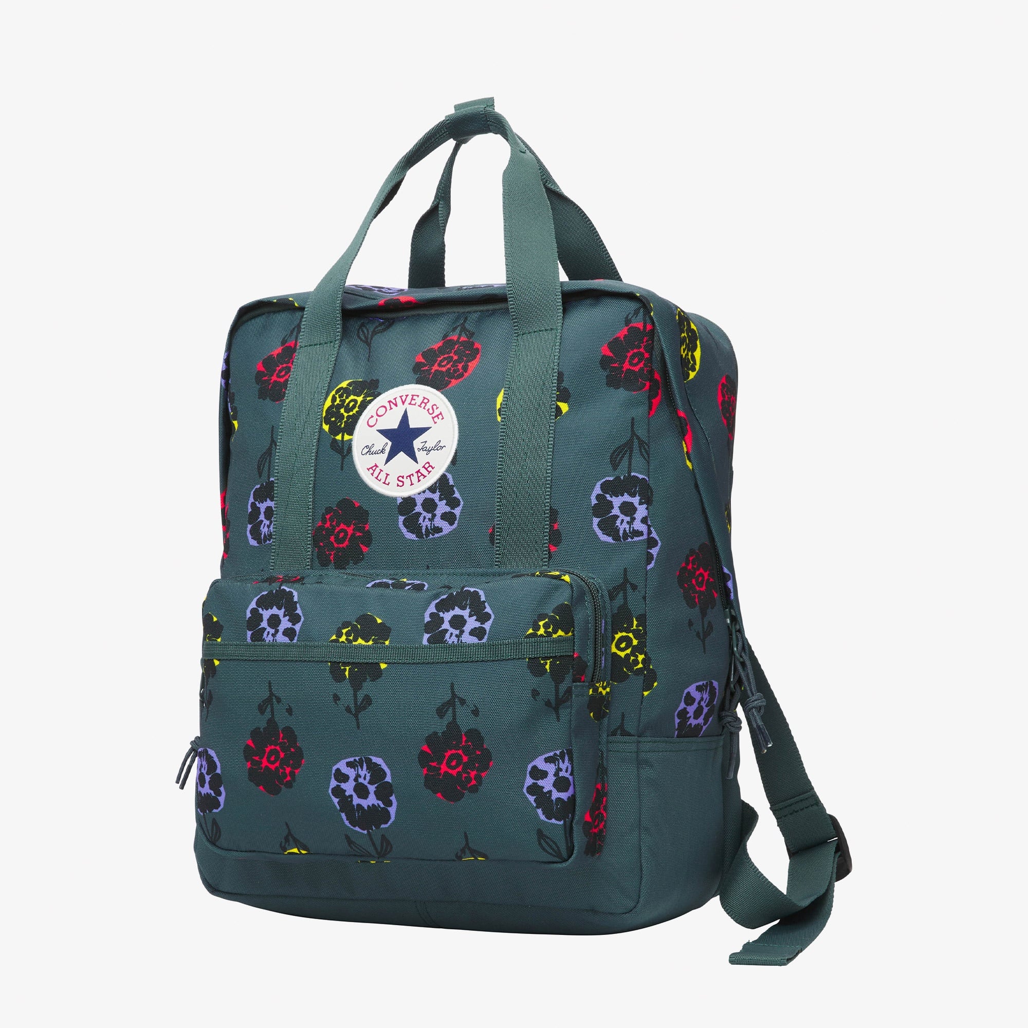 Converse Floral Square Unisex Yeşil Sırt Çantası