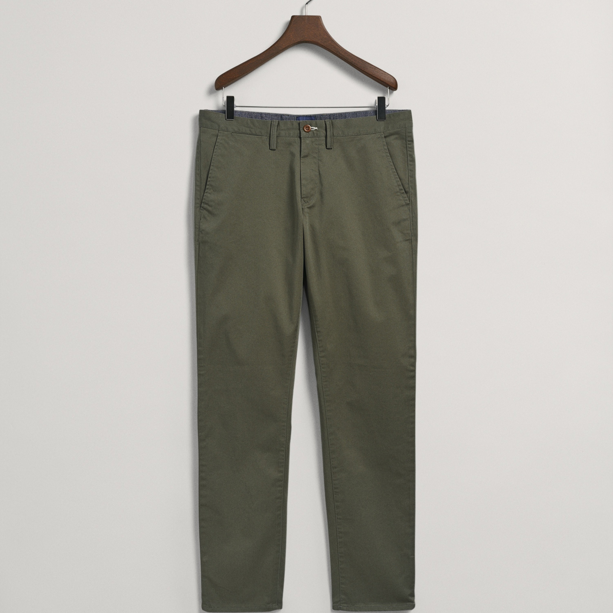 GANT Erkek Yeşil Slim Fit Hallden Pantolon