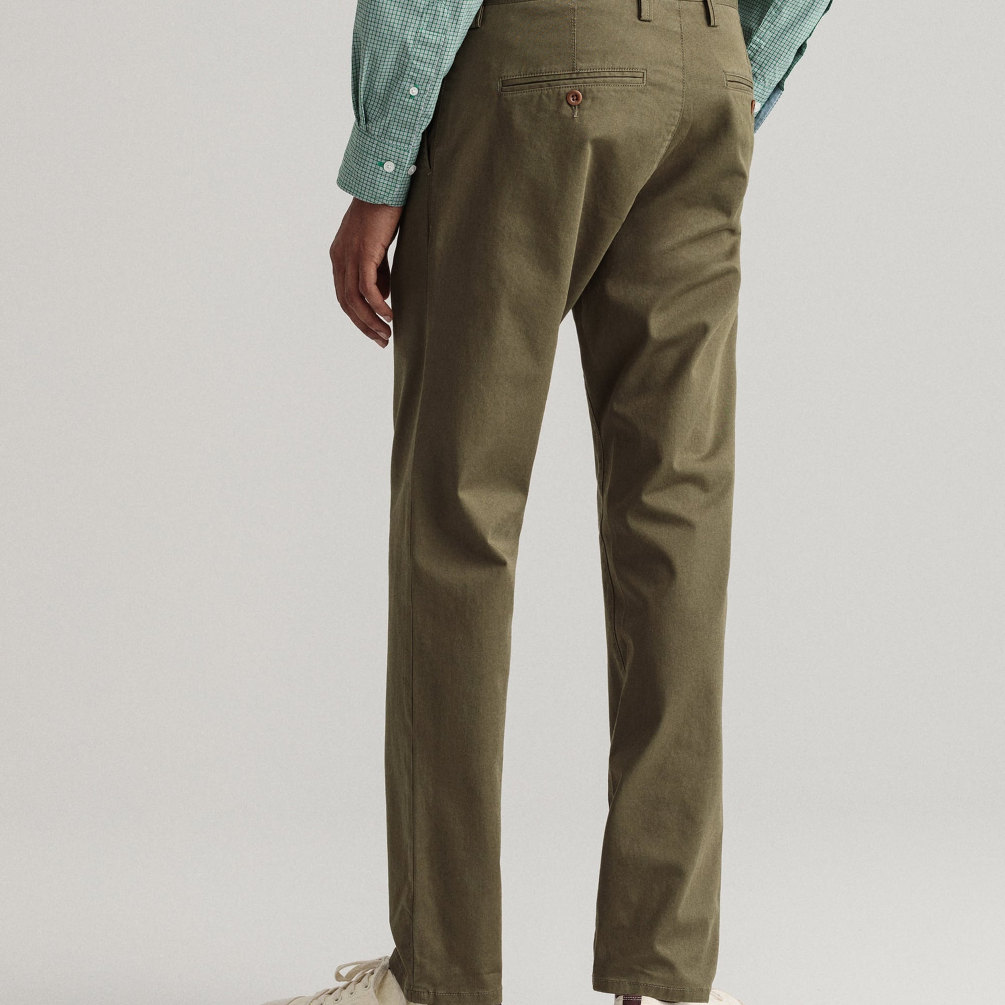 GANT Erkek Yeşil Slim Fit Hallden Pantolon