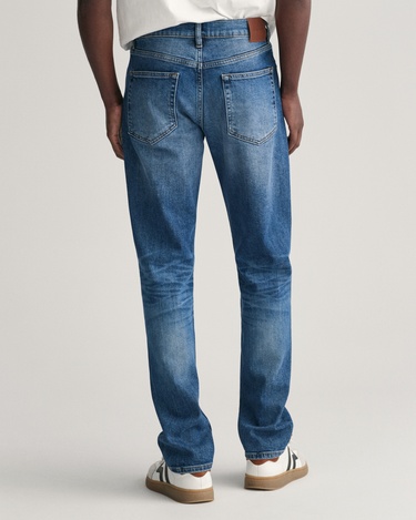  GANT Erkek Mavi Slim Fit Jean Pantolon