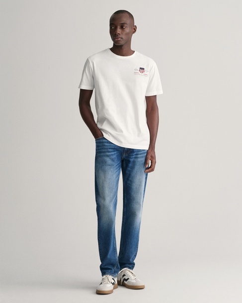  GANT Erkek Mavi Slim Fit Jean Pantolon