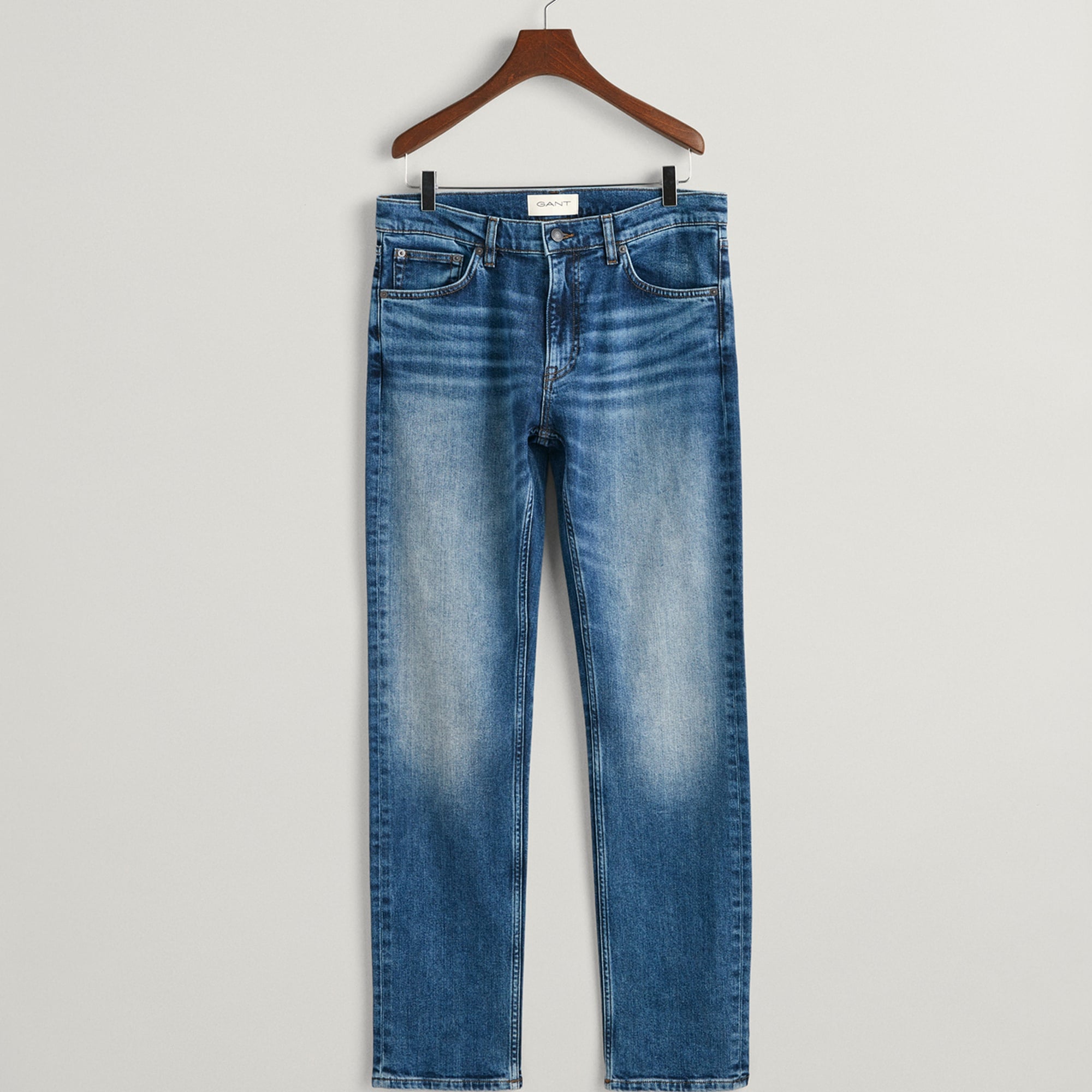 GANT Erkek Mavi Regular Fit Jean