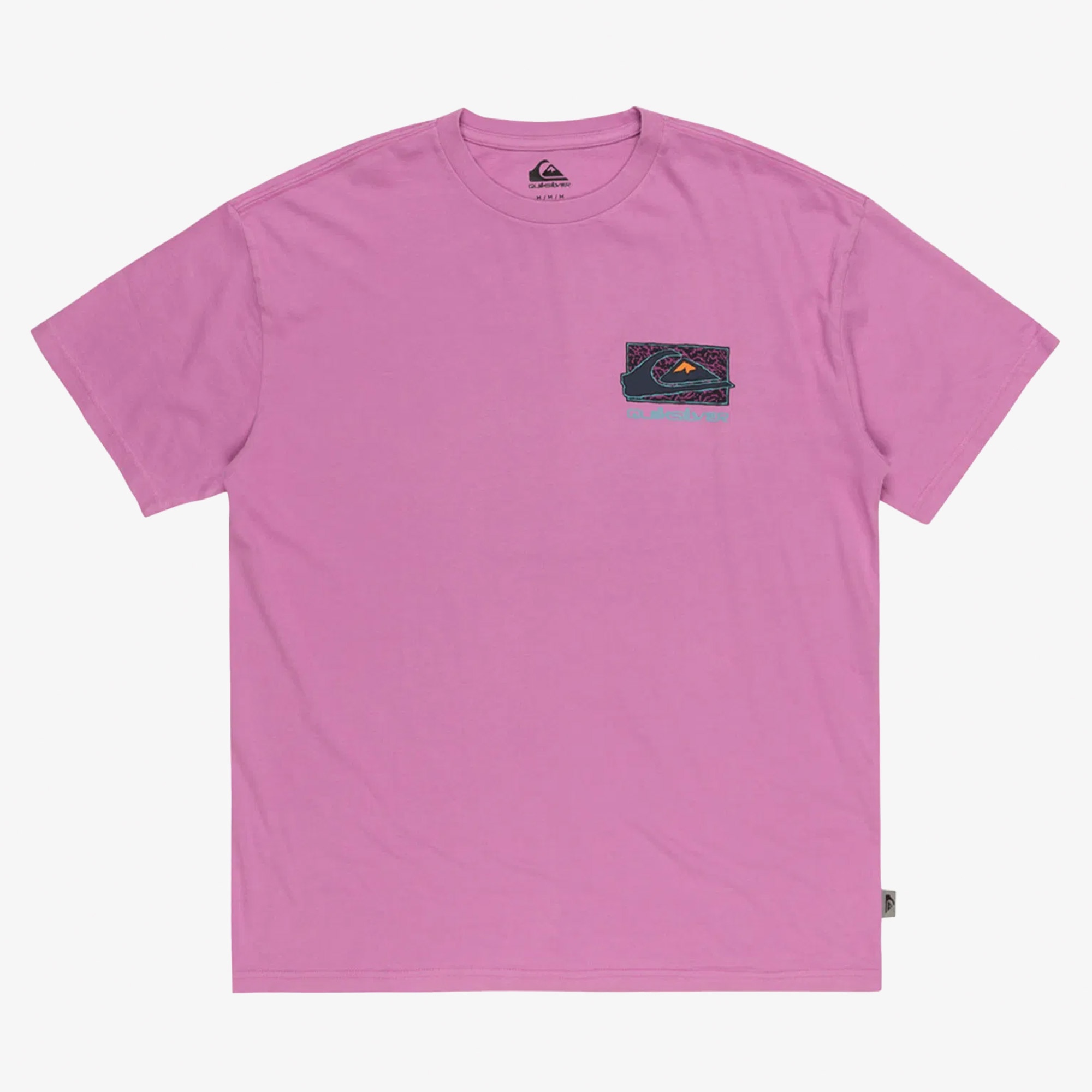 Quiksilver Spin Cycle Erkek Pembe Günlük T-Shirt