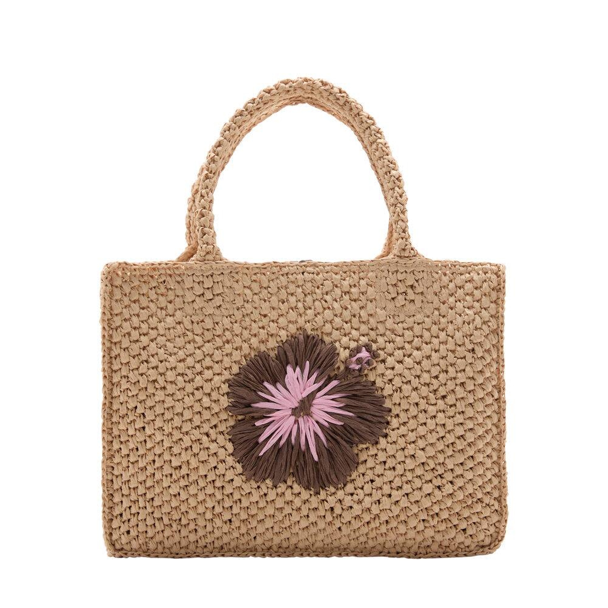 Mango Kadın Doğal Elyaf El Çantası Bej