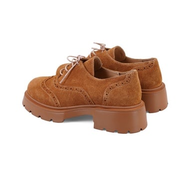  Kadın Kahve Süet Deri Günlük Ayakkabı