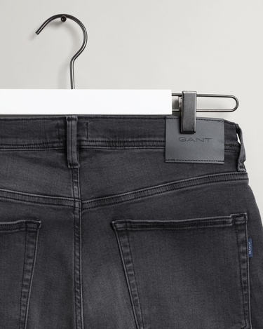  GANT Erkek Siyah Extra Slim Fit Jean Pantolon