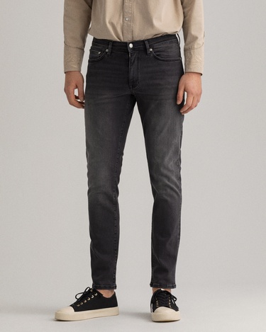  GANT Erkek Siyah Extra Slim Fit Jean Pantolon