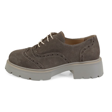  Kadın Vizon Süet Deri Günlük Ayakkabı