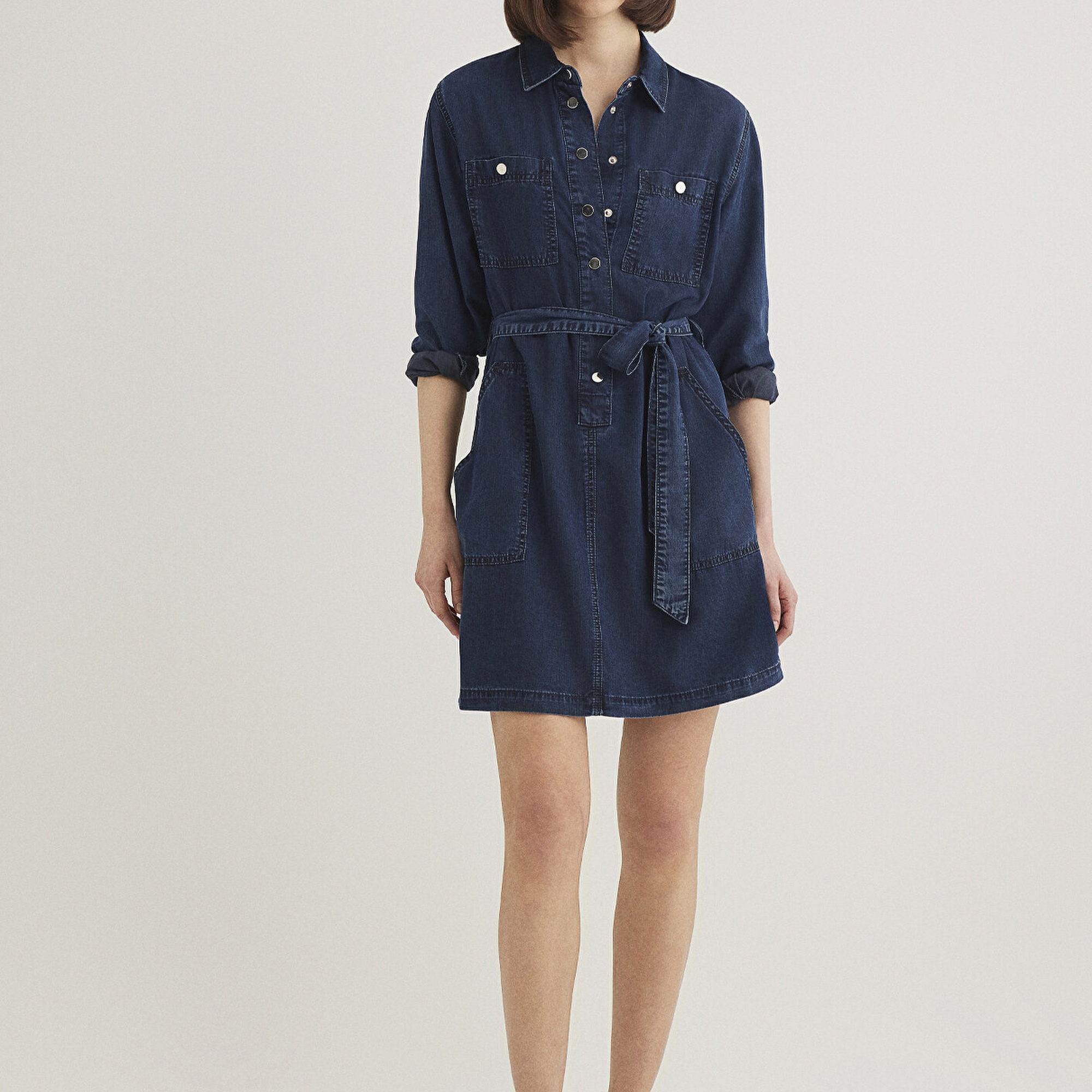 Mavi Bridget Gold Klasik Mürekkep Mavi Jean Elbise 1310541-87815