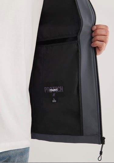  Mavi Kapüşonlu Lacivert Ceket Slim Fit / Dar Kesim 0110351-80776