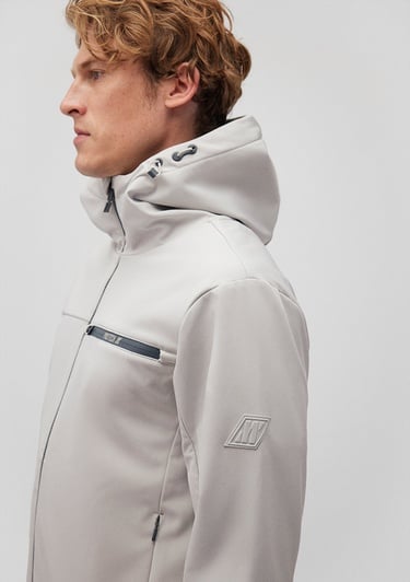  Mavi Kapüşonlu Gri Ceket Regular Fit / Normal Kesim 0110357-70074