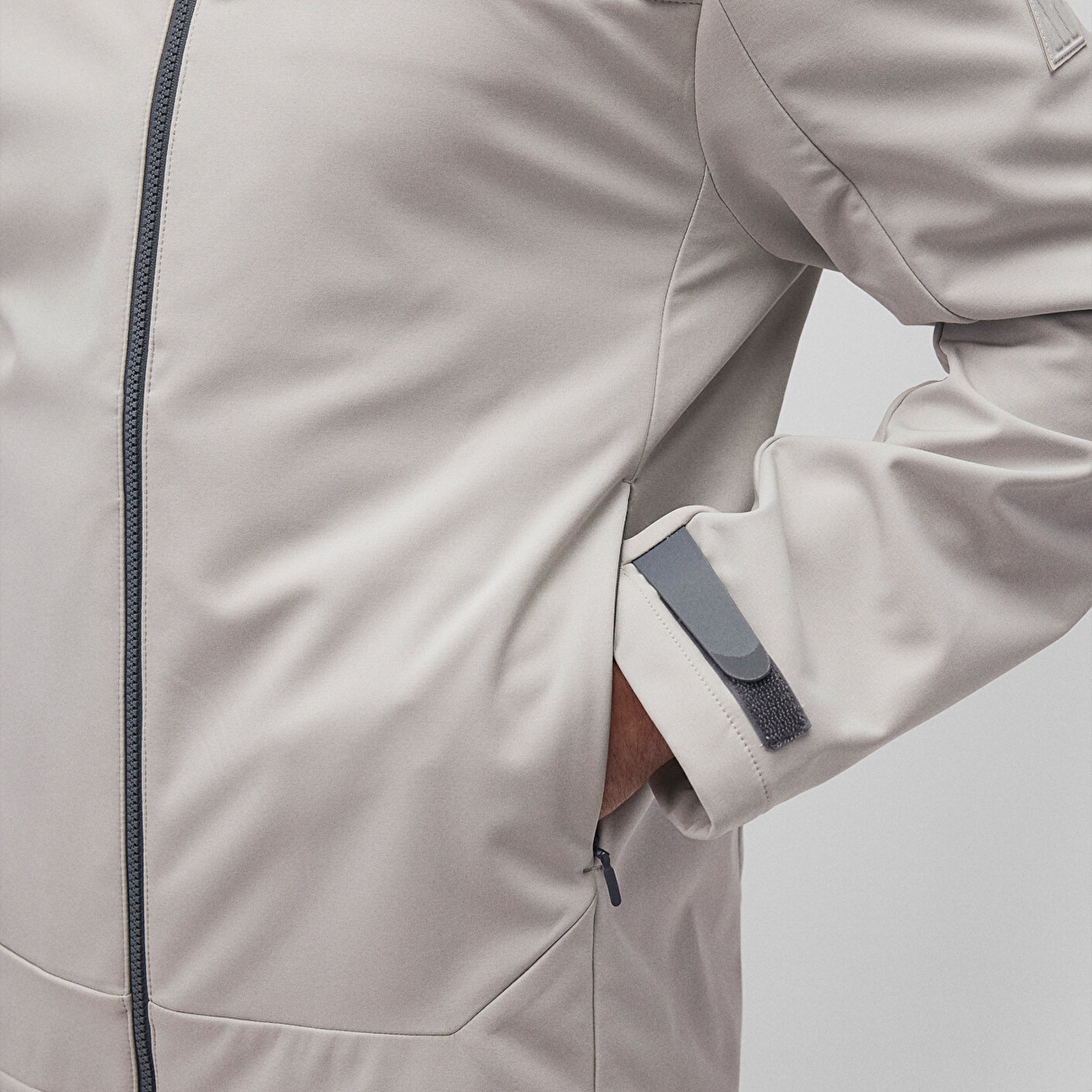 Mavi Kapüşonlu Gri Ceket Regular Fit / Normal Kesim 0110357-70074