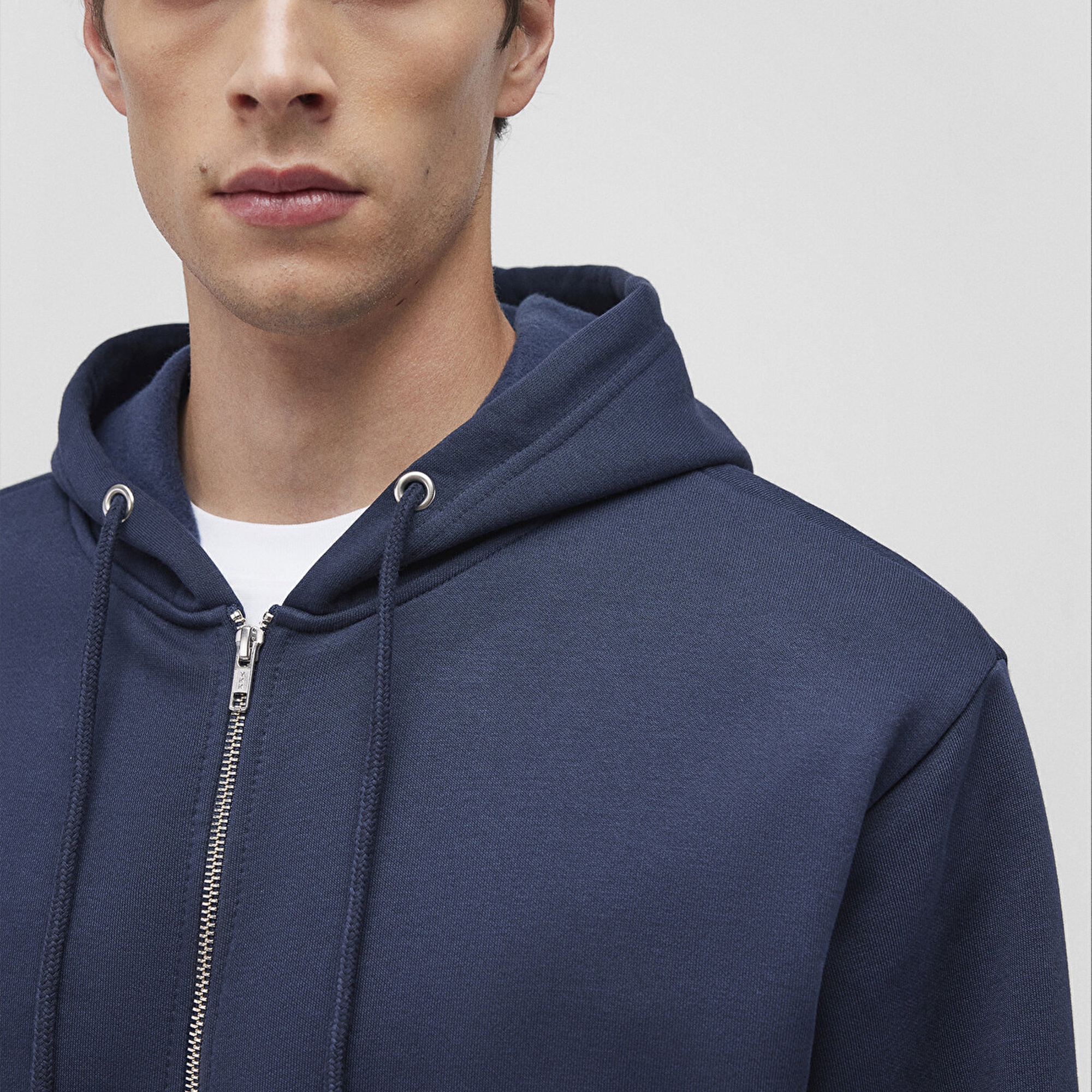 Mavi Kapüşonlu Fermuarlı Lacivert Basic Sweatshirt 0S10277-70490