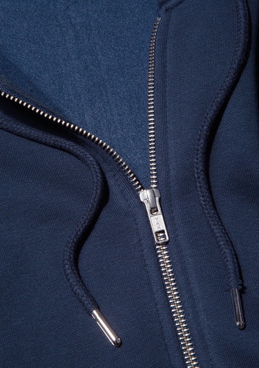  Mavi Kapüşonlu Fermuarlı Lacivert Basic Sweatshirt 0S10277-70490