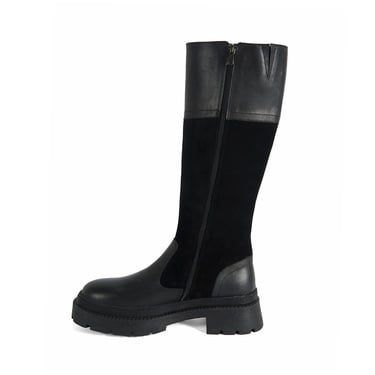  Kadın Siyah Deri Çizme