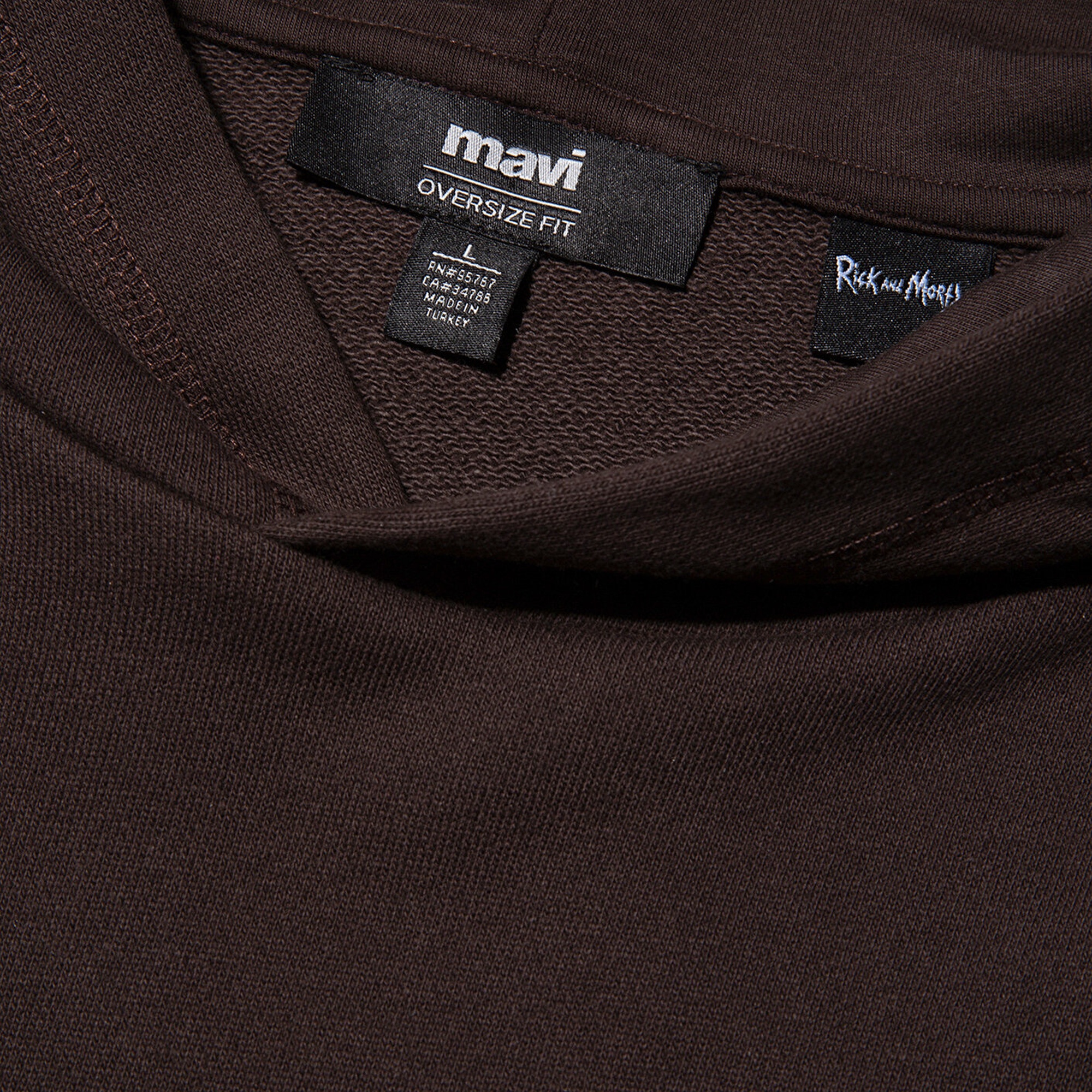 Mavi Rick and Morty Baskılı Kahverengi Sweatshirt 0S10293-88615