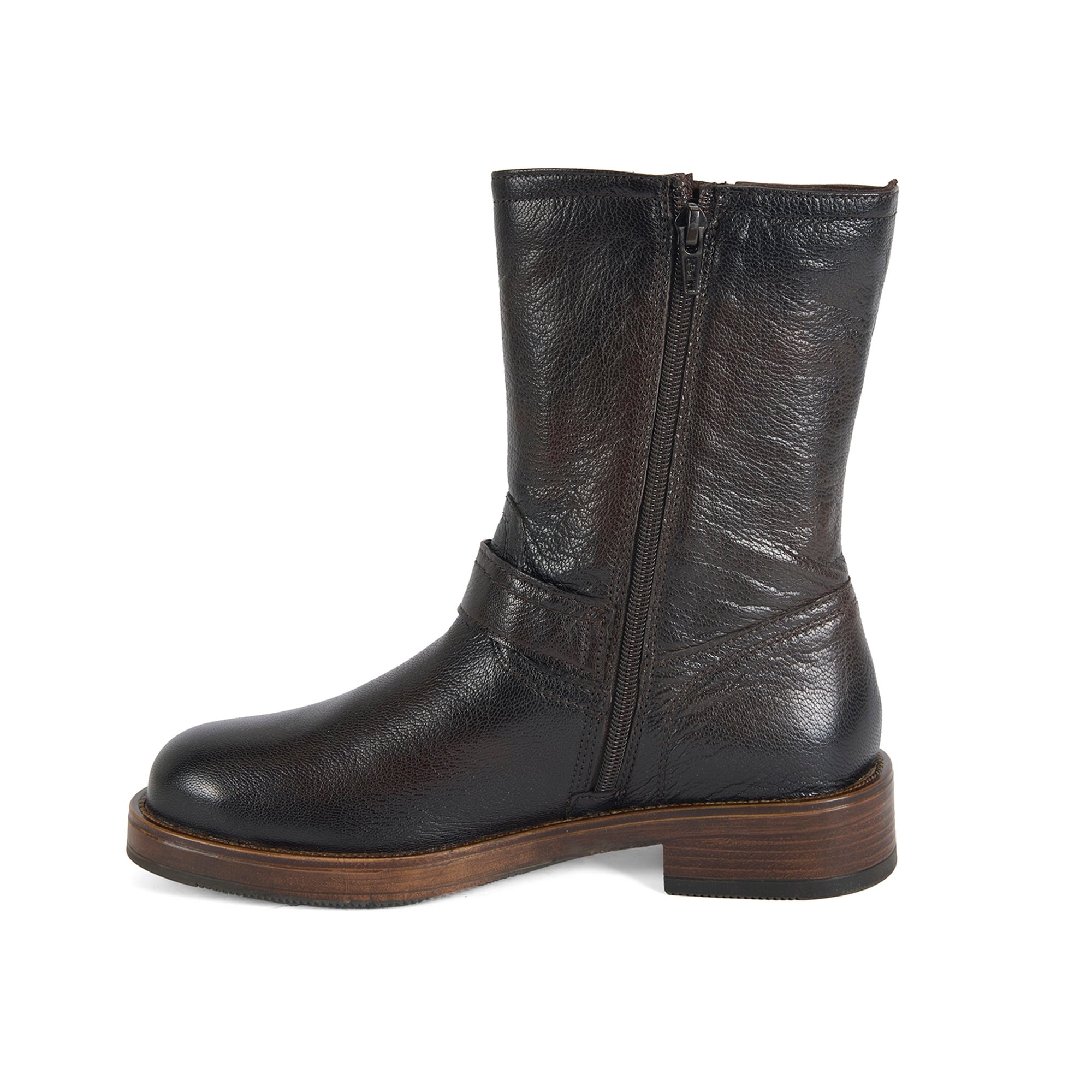 Kadın Kahve Kemer Aksesuarlı Kadın Bot