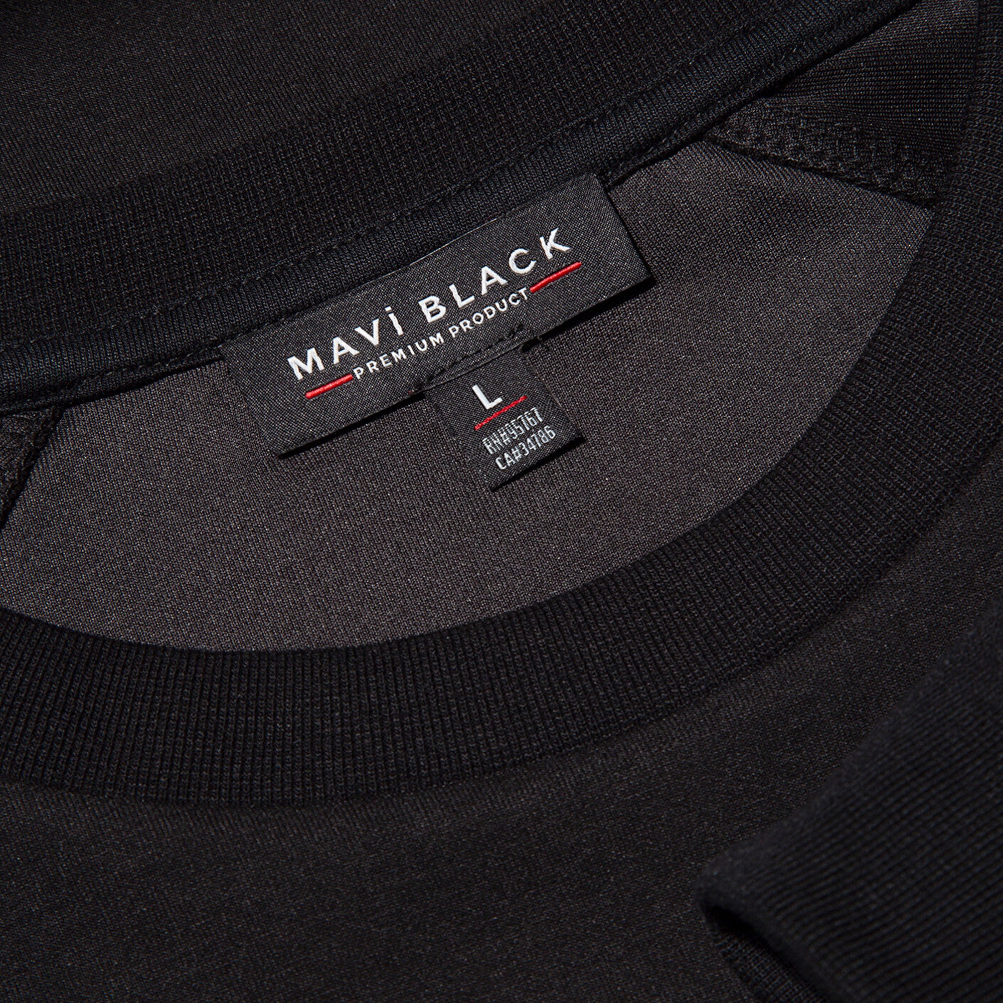 Mavi Bisiklet Yaka Siyah Basic Sweatshirt 0S10295-900