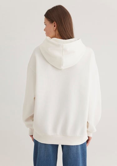  Mavi Mavi Logo Patchli Beyaz Sweatshirt 1S10175-80194