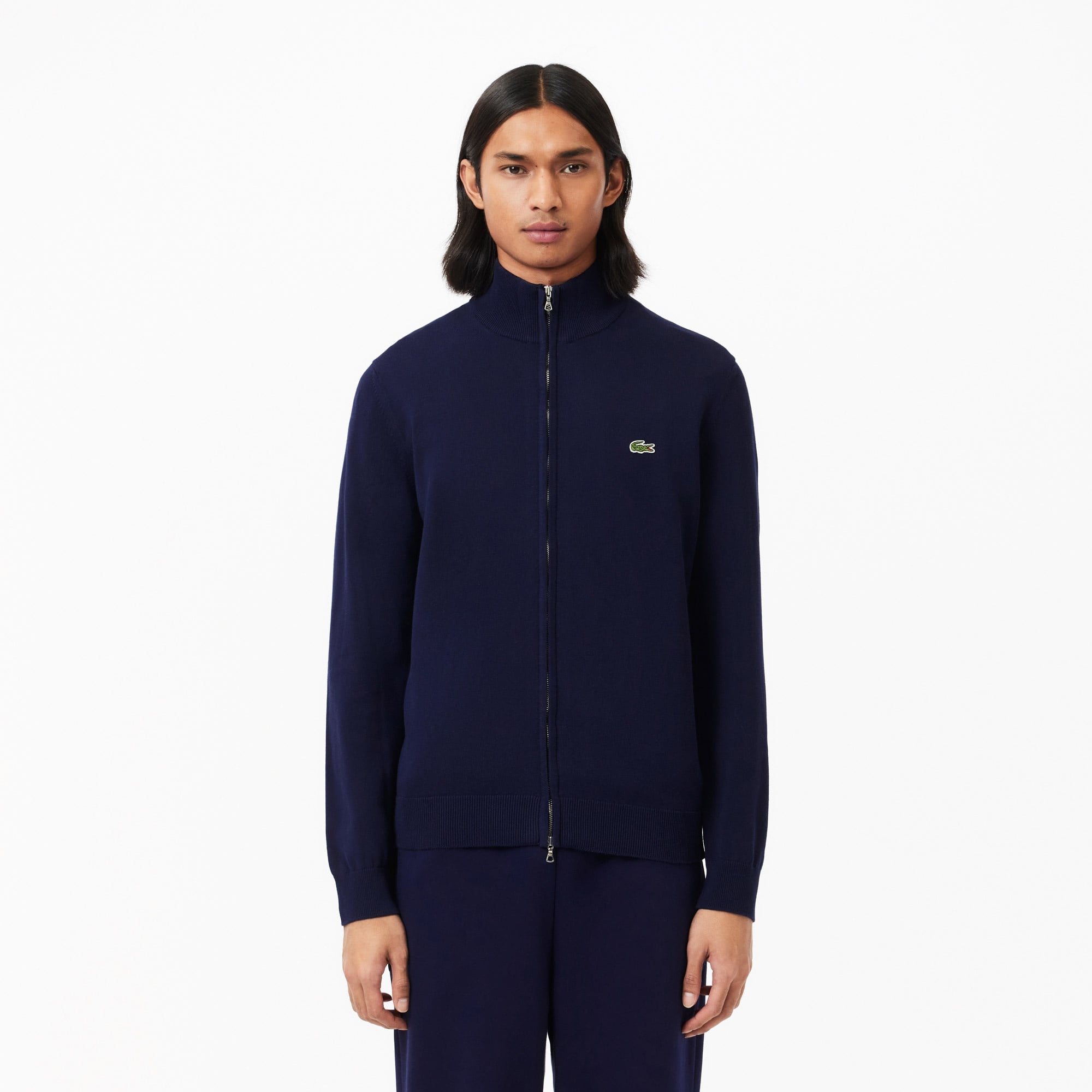 Lacoste Erkek Regular Fit Fermuarlı Lacivert Hırka