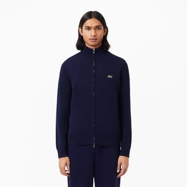  Lacoste Erkek Regular Fit Fermuarlı Lacivert Hırka