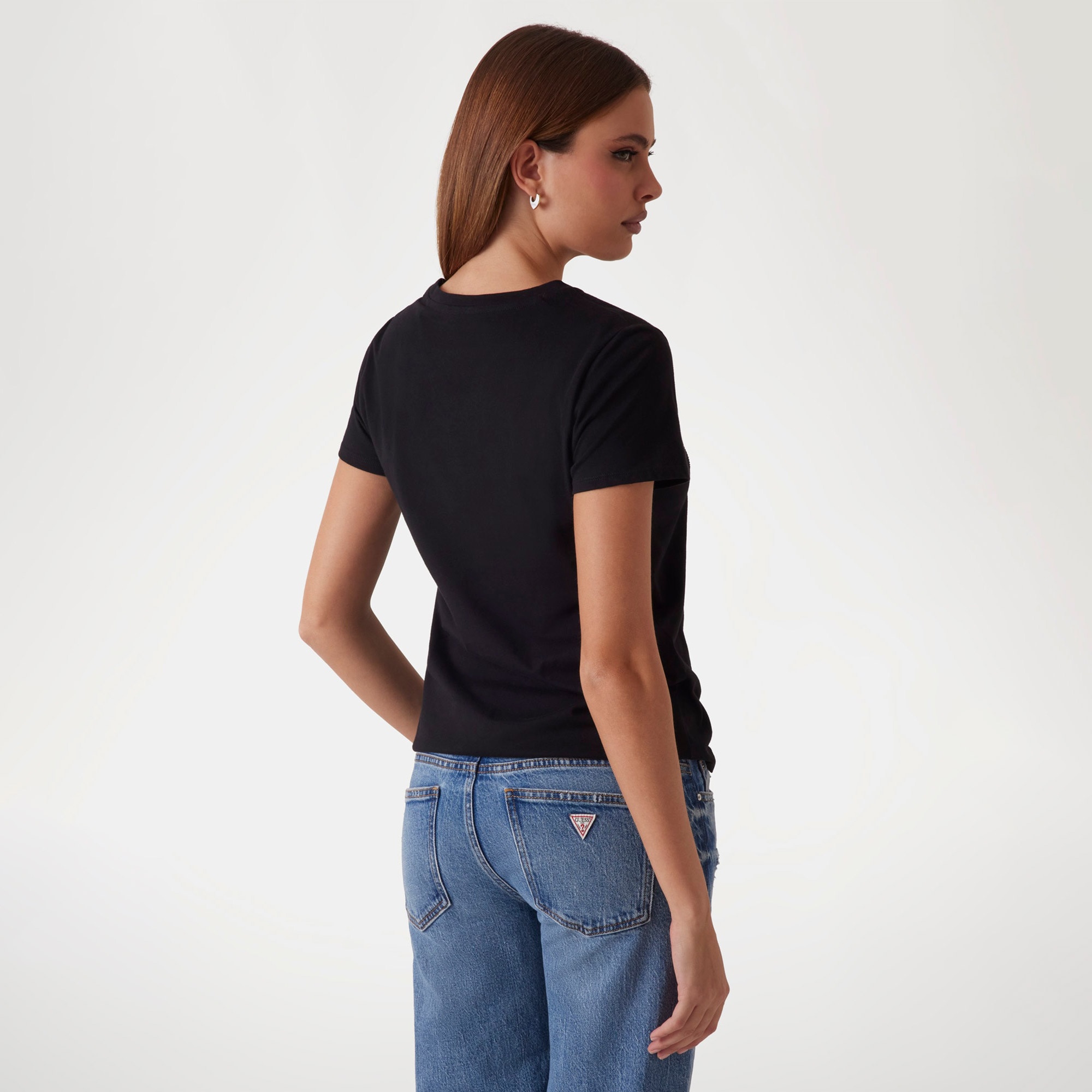 Guess Kadın Siyah T-Shirt
