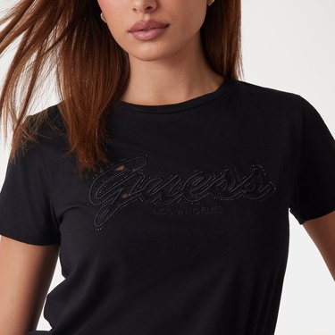  Guess Kadın Siyah T-Shirt