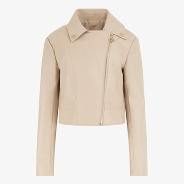  Guess Clemence Pu Leatherzy Matt Faux Leather Kadın Krem Ceket