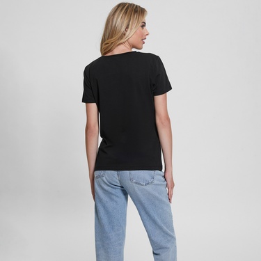  Guess Kadın Siyah T-Shirt