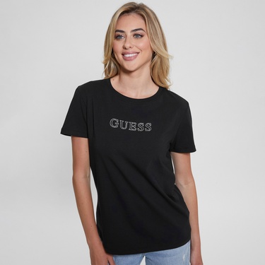  Guess Kadın Siyah T-Shirt