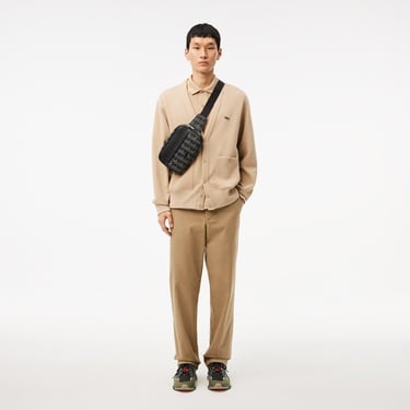  Lacoste The Blend Erkek Monogram Siyah Bel Çantası