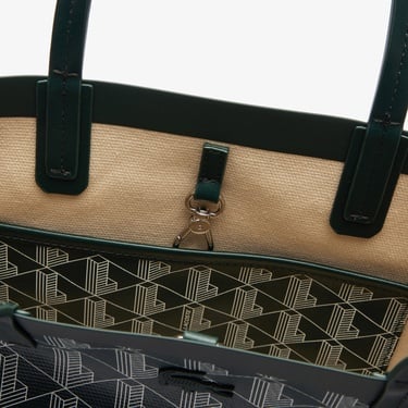  Lacoste Zely Canvas Kadın Monogram Koyu Yeşil Omuz Çantası