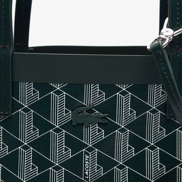  Lacoste Zely Canvas Kadın Monogram Koyu Yeşil Omuz Çantası