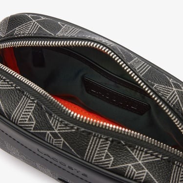  Lacoste The Blend Erkek Monogram Siyah Postacı Çantası