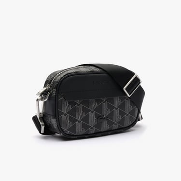  Lacoste The Blend Erkek Monogram Siyah Postacı Çantası