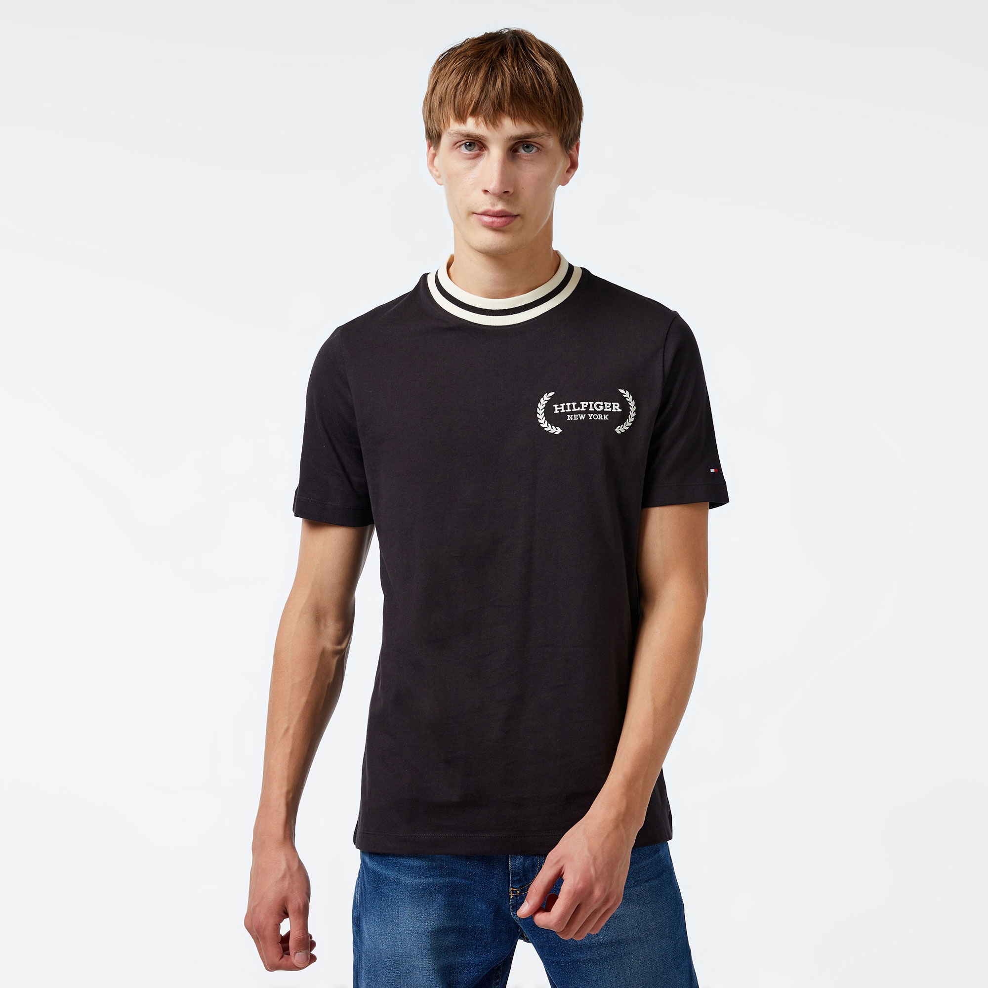 Tommy Hilfiger Erkek Siyah T-Shirt