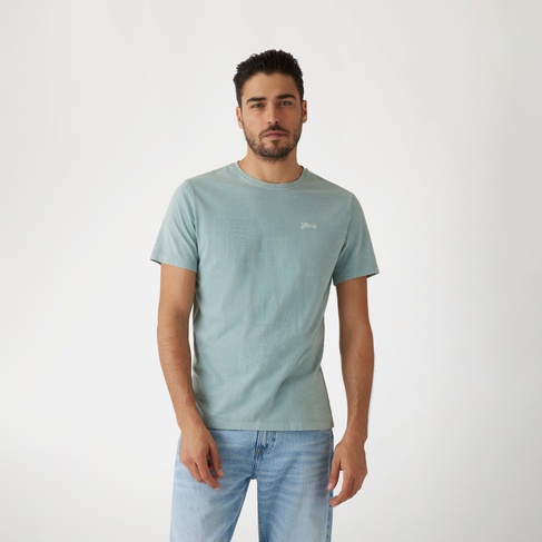  Guess Cn Lasered Aop Mid Organiceam 180 Erkek Gri T-Shirt