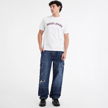  Guess Cn Regllegi Mid Organic Heavy 205 Erkek Beyaz T-Shirt