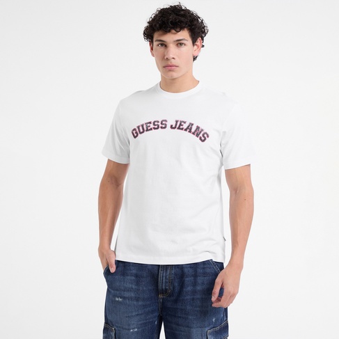  Guess Cn Regllegi Mid Organic Heavy 205 Erkek Beyaz T-Shirt