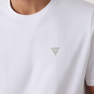  Guess Cn Patch Org Heavy 259 Erkek Beyaz T-Shirt