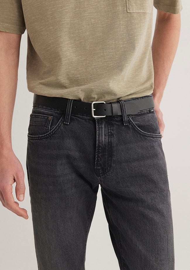  Mavi Siyah Deri Kemer 0911877-900