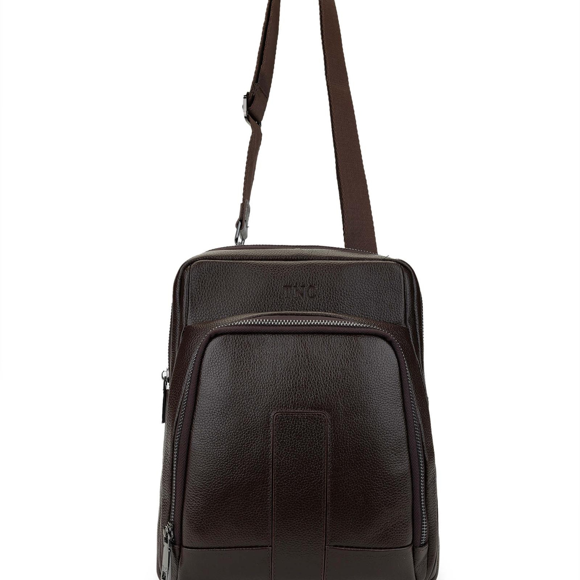 Tamer Tanca Erkek Hakiki Deri Kahverengi Postacı Çanta