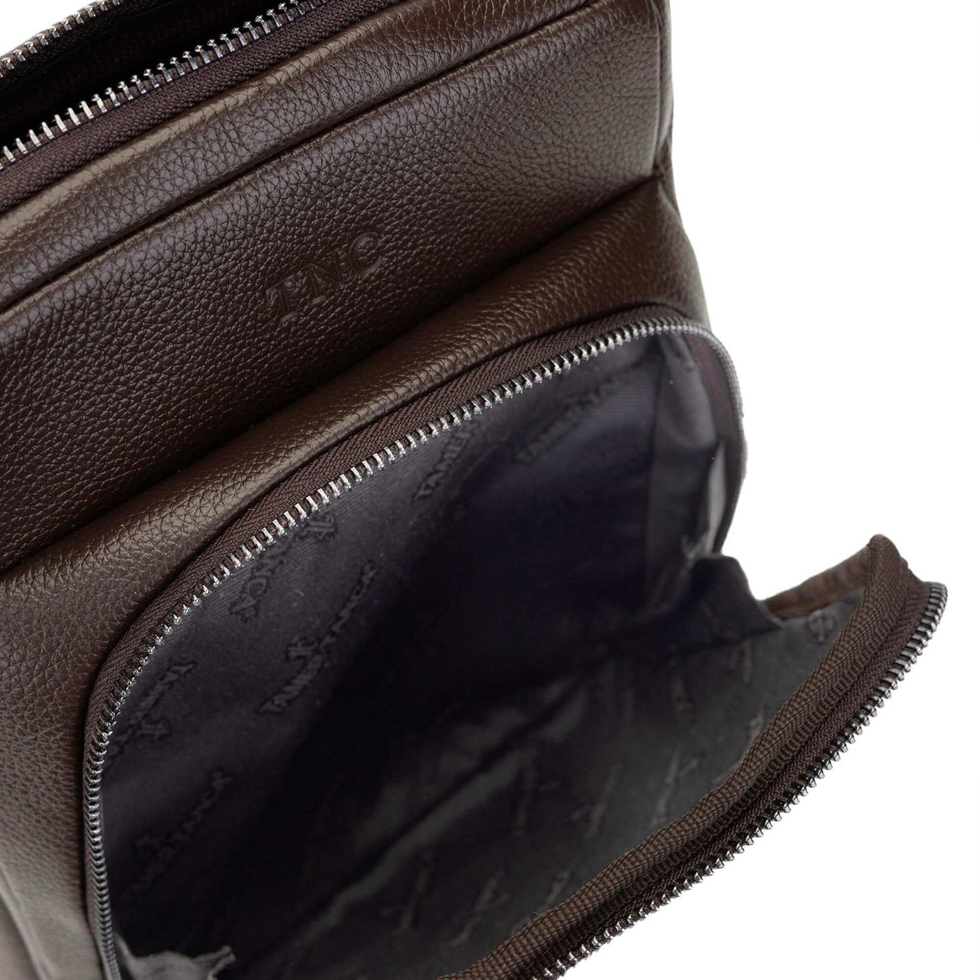 Tamer Tanca Erkek Hakiki Deri Kahverengi Postacı Çanta