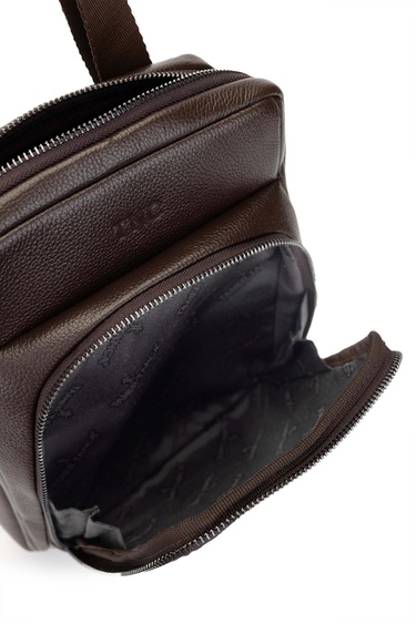  Tamer Tanca Erkek Hakiki Deri Kahverengi Postacı Çanta