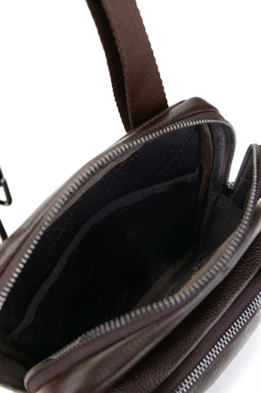  Tamer Tanca Erkek Hakiki Deri Kahverengi Postacı Çanta