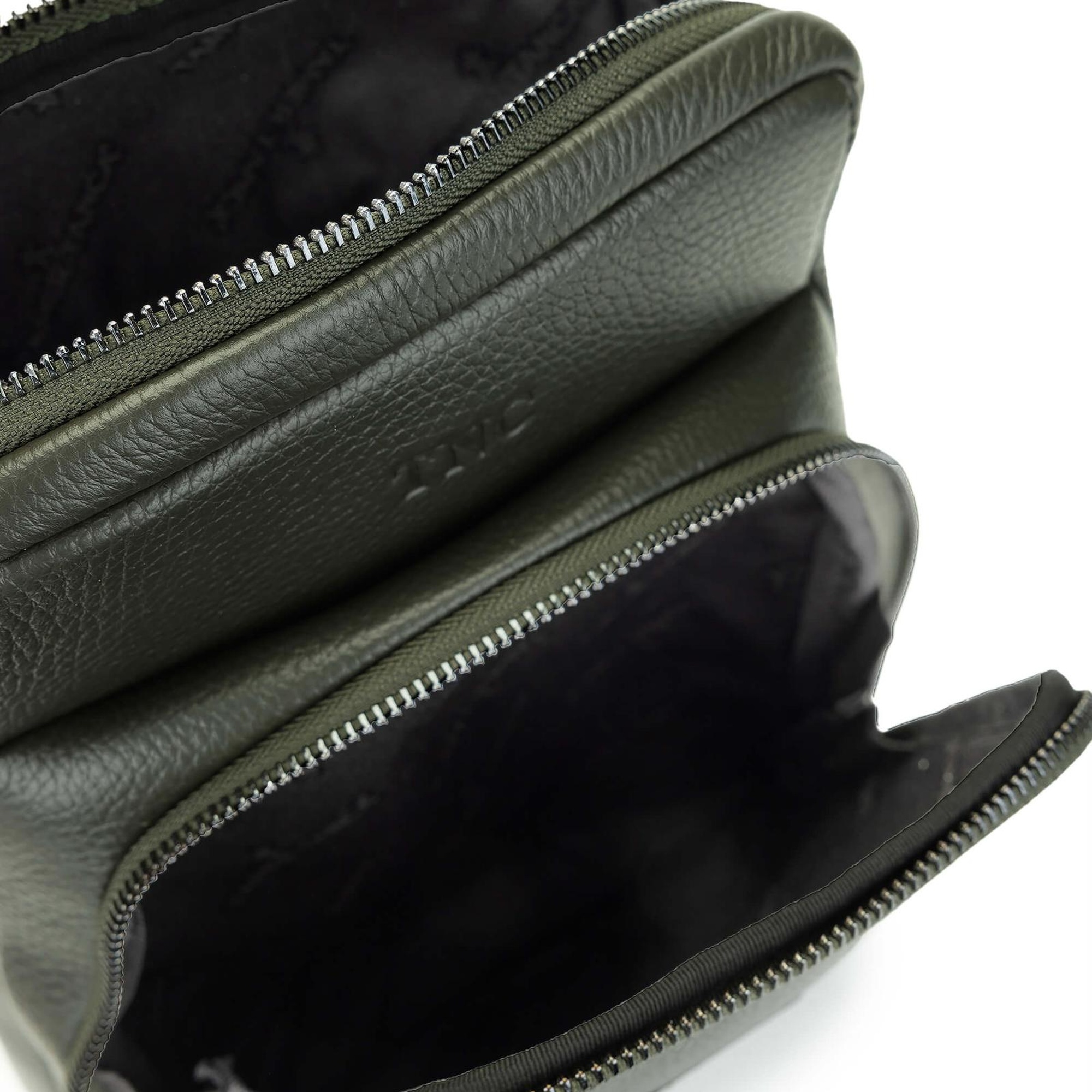 Tamer Tanca Erkek Hakiki Deri Yeşil Postacı Çanta