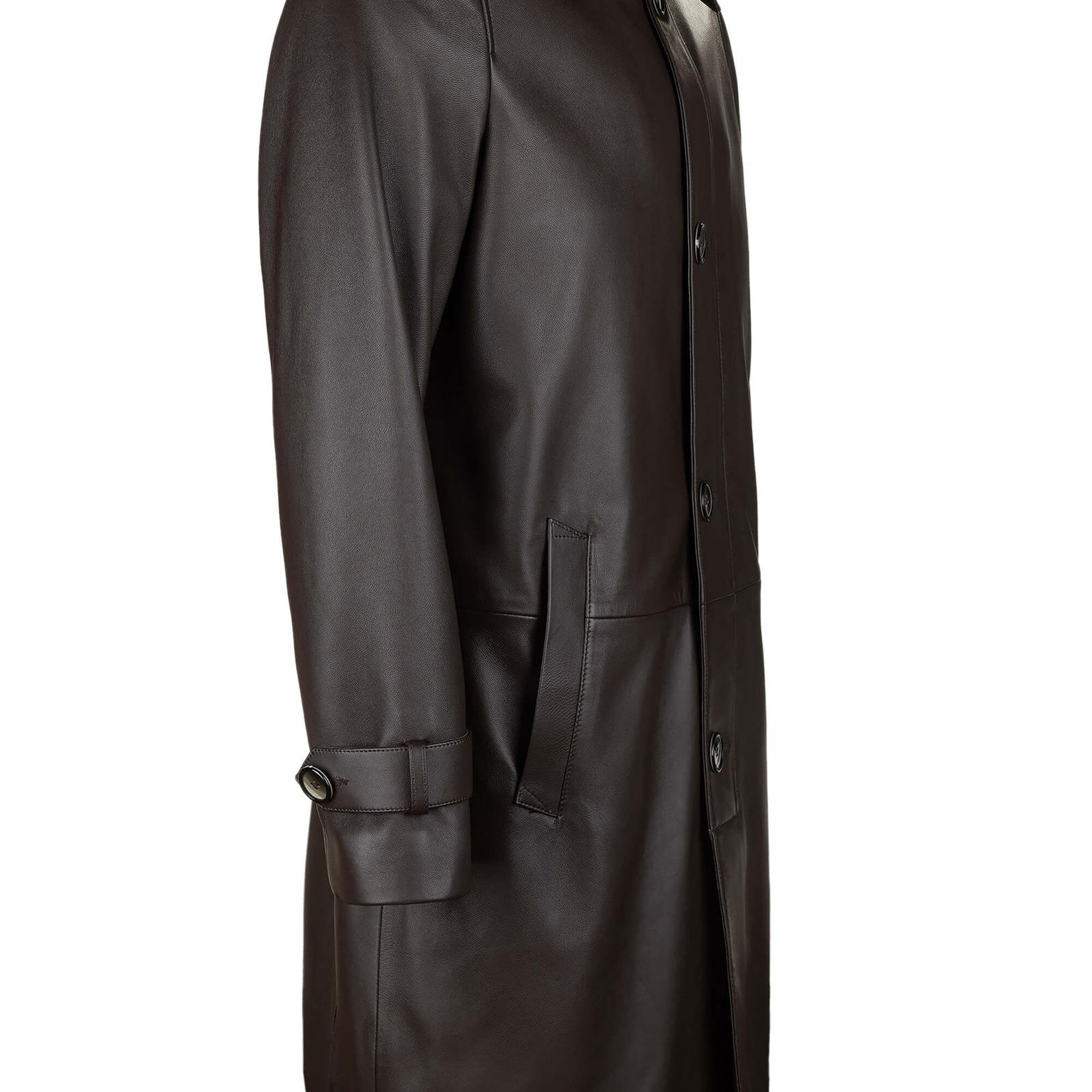 Tamer Tanca Erkek Hakiki Deri Kahverengi Deri Mont