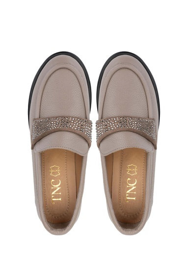  Tamer Tanca Kadın Hakiki Deri Vizon Floter Loafer Ayakkabı