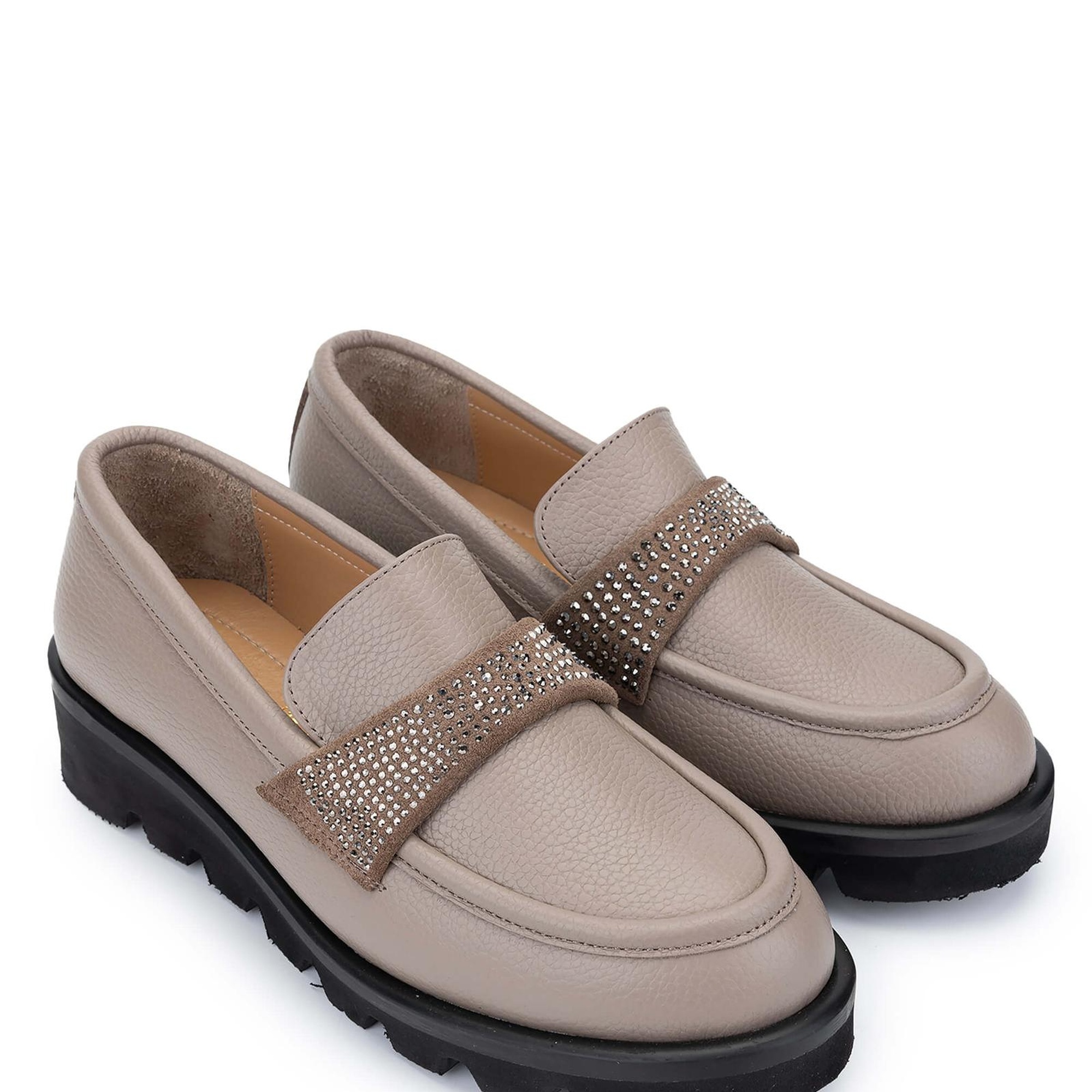 Tamer Tanca Kadın Hakiki Deri Vizon Floter Loafer Ayakkabı